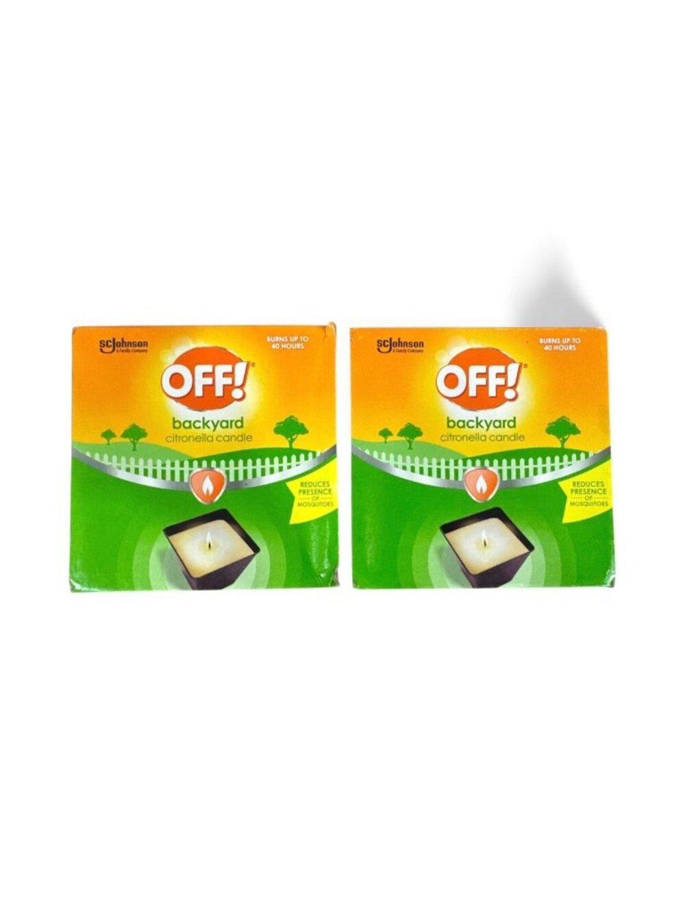 OFF! Backyard Citronella Candle 18 Oz Set Of 2 Up To 40 Hours Burn Time